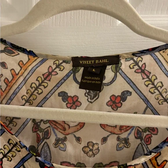 Anthropologie Vineet Bahl Floral Print Women's Top - Picture 5 of 8